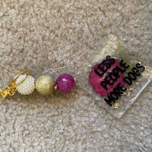 Beautiful beaded keychain